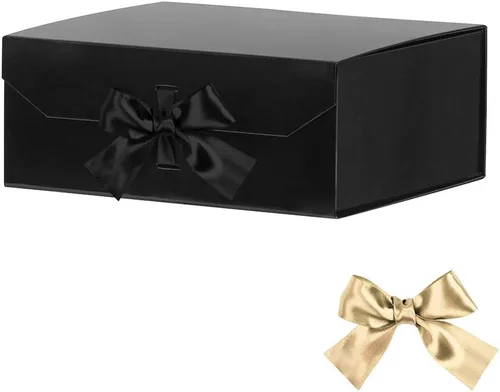 Miniatura 14 de GoooodGift Caja de regalo grande blanca de 13 x 11 x 5.3 pulgadas, caja de regalo con tapa cierre magnético, Navidad, cajas de regalo plegables