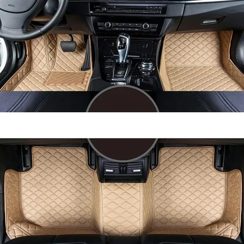 Tapete de automóvil personalizado para Nissans, Altima, Bluebird, Sylphy Tiida Livina, Sunny March, accesorios para pies (color beige)