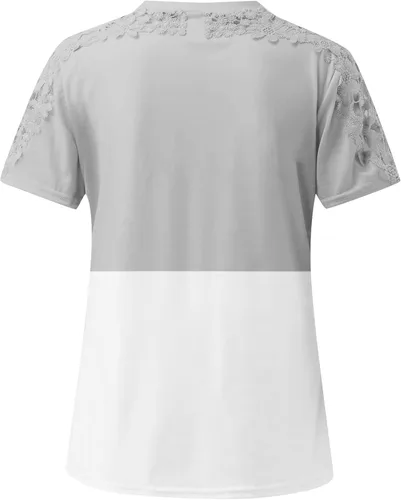 Miniatura 4 de Blusas de encaje para mujer, lindas blusas de verano con manga casquillo para mujer, blusas y tops elegantes vintage