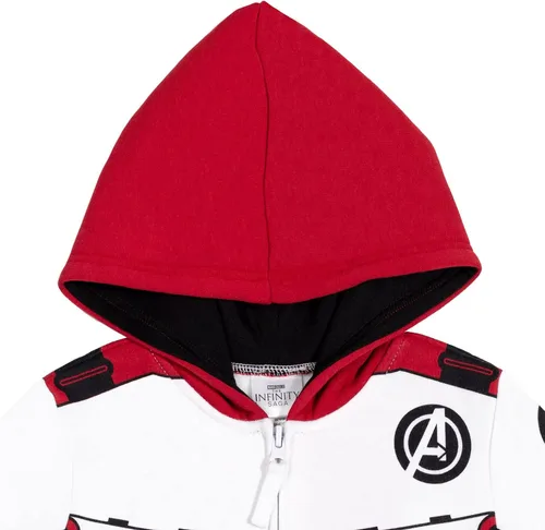 Miniatura 4 de Marvel Avengers Spider-Man Hulk Capitán América - Sudadera con capucha y cremallera para niños pequeños a grandes