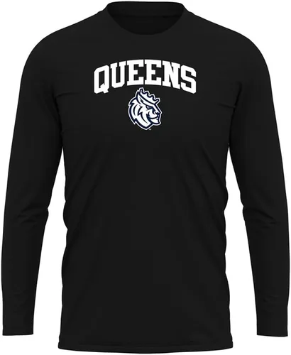 Miniatura 233 de Camisa deportiva de manga larga oficial de la NCAA Collegiate para hombre, colección negra con logotipo primario