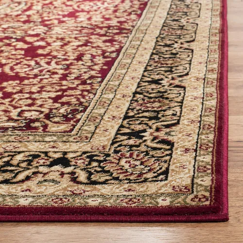 Miniatura 2 de Safavieh Lyndhurst Collection, LNH214A, tapete oriental tradicional en rojo y negro, Polipropileno, Rojo/Negro