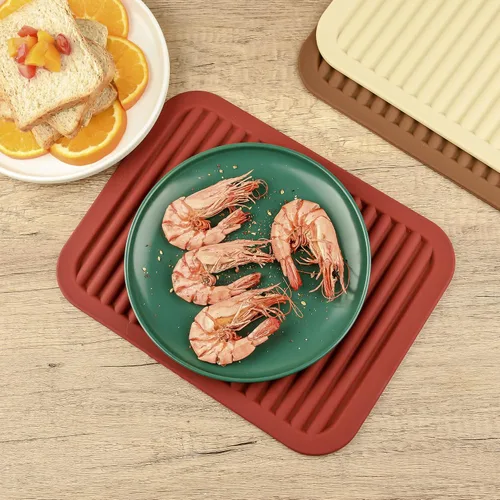 Miniatura 4 de Salvamanteles para platos calientes, salvamanteles de silicona versátil para cocina, tapete de platos y soporte para ollas para mostrador, tapete