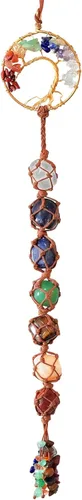 Árbol de la vida - Piedras colgantes de chakras, cristales y piedras curativas, adornos de chakras para árbol de Navidad, regalos de brujas,