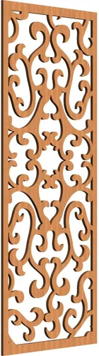 Miniatura 61 de Smithfield Paneles de pared decorativos de madera con calado, 13 3/8 pulgadas de ancho x 34 3/8 pulgadas de alto x 3/8 de alto, roble rojo rojo