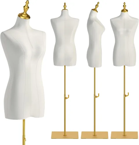 Miniatura 6 de Female Mannequin Torso Sewing: Adjustable Height from 47.2 to 74.8 Inch Female Dress Form for Sewing and Clothing Display - Pinnable Mannequin with
