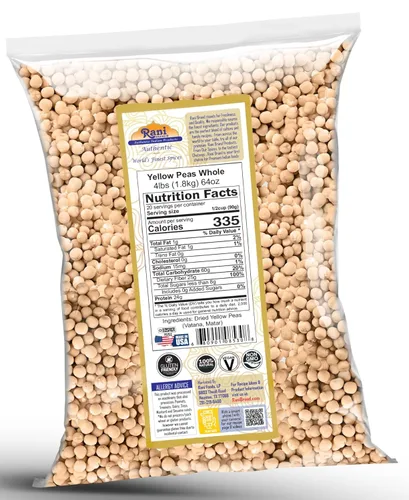 Miniatura 2 de Rani - Guisantes Amarillos Enteros, Secos (Vatana, Matar) 1.81kg (64oz, 4lbs) a granel ~ Completamente naturales Vegano Apto para gluten