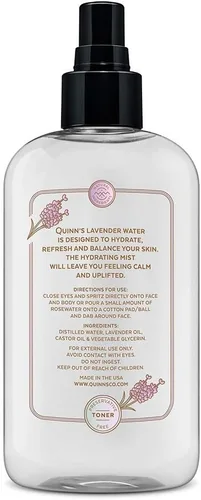 Miniatura 4 de Quinn's Agua de lavanda - Spray de almohada natural - Aromaterapia relajante - Niebla corporal facial de 8 onzas
