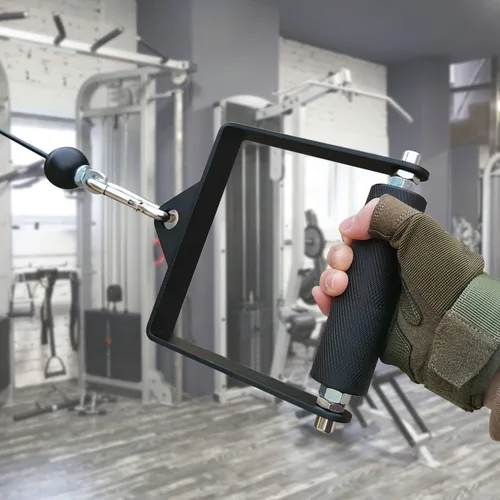 Miniatura 6 de MARSAFIT Gym Fitness LAT Pulldown - Accesorio de cable con mango en D para ejercicio de lucha de brazos y levantamiento de brazos para fuerza