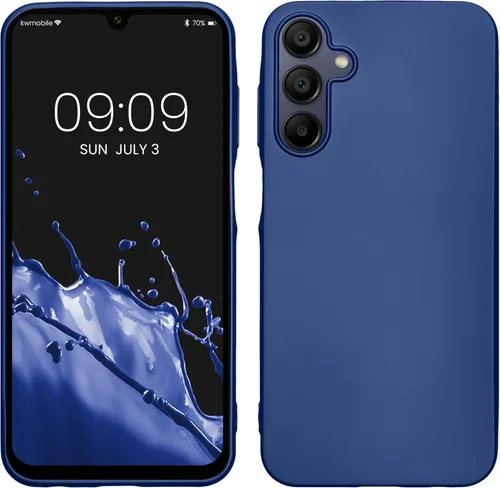 Miniatura 158 de kwmobile Funda compatible con Samsung Galaxy A23 4G / 5G - Funda de silicona TPU metálica suave y delgada - Rojo oscuro metálico