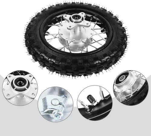 Miniatura 2 de Llanta Trasera de 2.50-10'' para Moto de Cross/Pit Bike, Llanta para Moto de Cross/Pit Bike de 110cc 90cc 70cc 50cc SUNL JOWAY Coo-lster PW50 TTR50