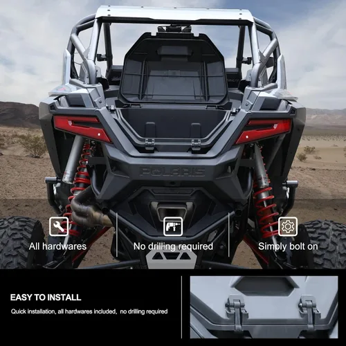 Miniatura 7 de KIWI MASTER 36 QT Caja de carga trasera para 2022-2026 Polaris RZR Pro R/ 4 Compartimento de almacenamiento trasero de accesorios 2884236