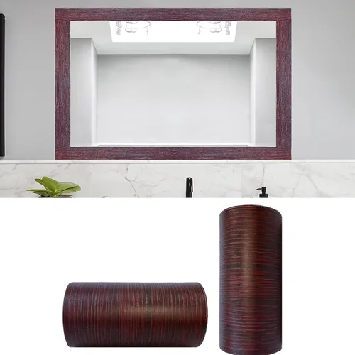 YESUS Marco de papel tapiz 3D de grano de madera gris oscuro de 3.93 pies (32.8 ft), extraíble, PVC, impermeable, para despegar y pegar, adhesivo