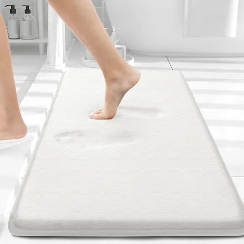 Miniatura 140 de Smiry Tapetes de Baño de Espuma Viscoelástica 36 x 24 pulgadas, Tapetes de Baño Extra Suaves y Absorbentes, Alfombra Antideslizante Lavable