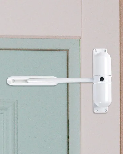 Miniatura 7 de Skywin Cierrapuertas automático, bisagra de cierre automático grande para puerta de cierre automático con resorte de seguridad para el hogar
