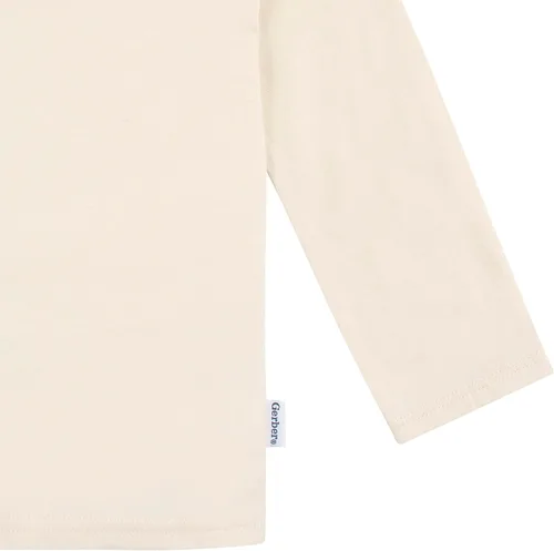 Miniatura 4 de Gerber Paquete de 5 camisetas lisas de manga larga para bebé, 160 GSM