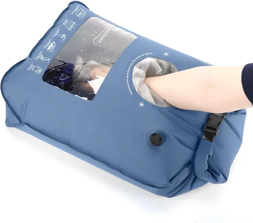 Bolsa de Lavado Máquina de Lavar Portátil para Camping Viajes Lavandería Bolsa de Lavado Ropa de Bebé Lavadora Manual Bolsas Secas Lavado de Manos