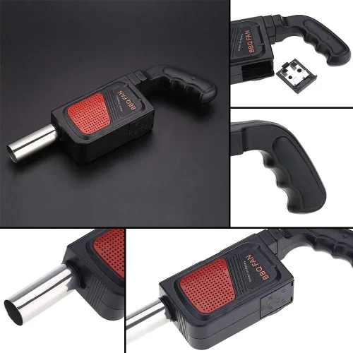 Miniatura 6 de Soplador de aire eléctrico portátil de mano para barbacoa Herramienta de fuelle de fuego Electricidad Ventilador de barbacoa al aire libre Picnic