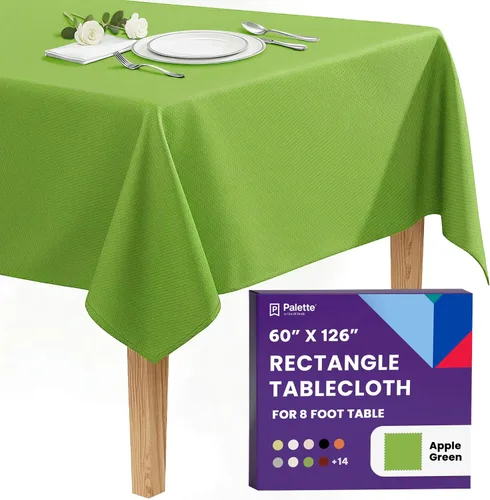 Miniatura 129 de Gee Di Moda - Mantel rectangular de 60 x 84 pulgadas – Mantel rectangular de poliéster lavable para mesa de 5 pies