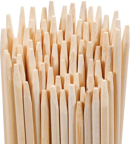 Miniatura 8 de Smores Sticks - Palitos desechables de 36 pulgadas de largo y 0.197 in de grosor, 120 unidades de palos de bambú para asar malvaviscos, palitos