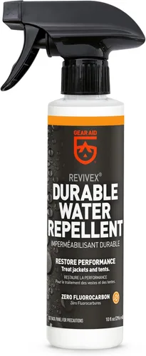 Miniatura 13 de GEAR AID Revivex Durable Water Repellent (DWR) Spray for Waterproof Jackets, Rain Gear, Gore-TEX, Tents & Camping Gear – Restore Waterproofing &