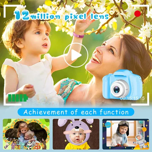 Miniatura 4 de Dylanto Cámara de selfie mejorada para niños, regalos de cumpleaños de Navidad para niños de 3 a 8 años, cámaras digitales para niños con video HD