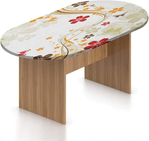 Miniatura 23 de XISUNYA Mantel ajustable ovalado de poliéster con bordes elásticos florales, ramas de pétalos de primavera, estampado de botánica japonesa, se Gris