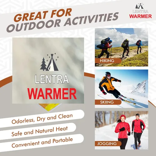 Miniatura 5 de Calentadores de manos calientes, 50 unidades, 10 horas de calor de larga duración, paquetes de calor activados por aire naturales sin olor