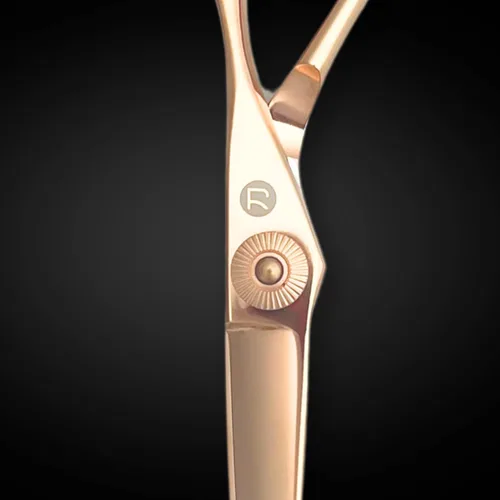 Miniatura 5 de Tijeras de corte de cabello doradas para peluquería profesional, tijeras de cabello doradas de 6 pulgadas, acero japonés 440C, borde de corte súper