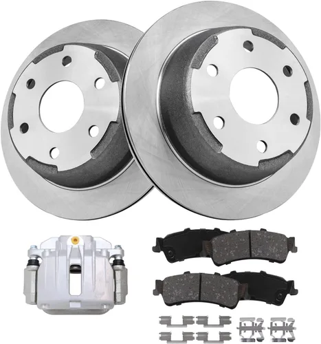 Miniatura 17 de Detroit Axle - Rotores de freno para Ford Mustang 2015 2016 2017 2018 2019 2020 2021 2022 2023 Rotores de freno de disco 2016 2017 2018 2019