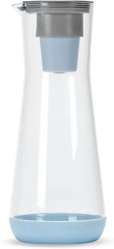 Hydros Jarra con filtro de agua, diseño delgado de 40 onzas, tecnología patentada Fast Flo Tech, apta para lavavajillas, se llena en solo 40 Azul