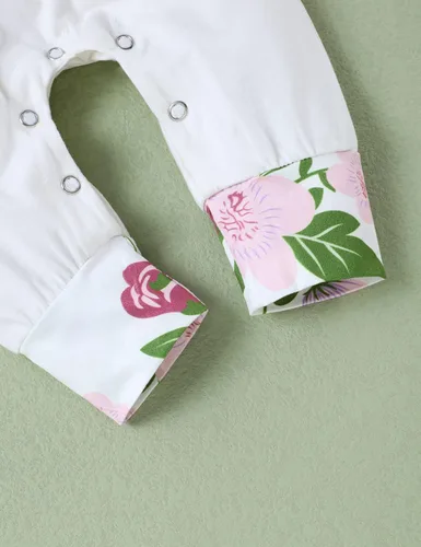 Miniatura 6 de Mono de manga larga con estampado floral para bebé o niña