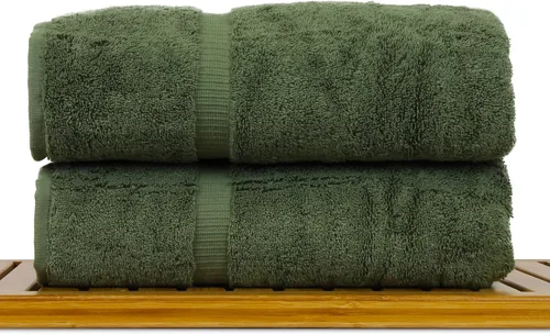 Miniatura 29 de Colección de calidad de hotel y spa, altamente absorbente y de secado rápido, 100% algodón turco, 750+ GSM, toallas ecológicas, toallas con borde