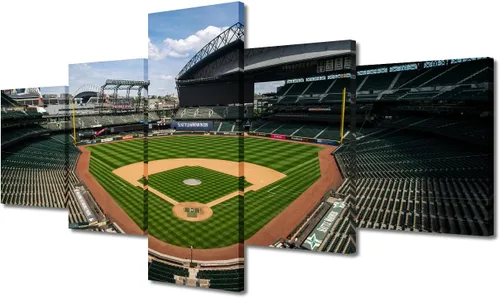 Miniatura 68 de Arte para pared, lienzo para estadio deportivo, arte para pared, diseño de campo de Wrigley en Chicago, pinturas de Chicago, impresiones sobre