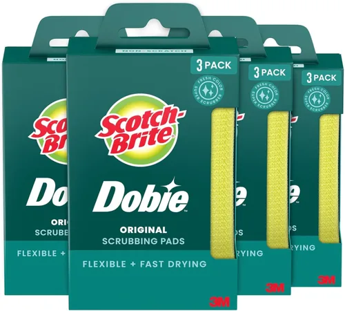 Scotch-Brite Dobie - Almohadillas de limpieza para todo uso en cocina, baño y hogar, almohadillas de limpieza Dobie sin rayones, seguras para