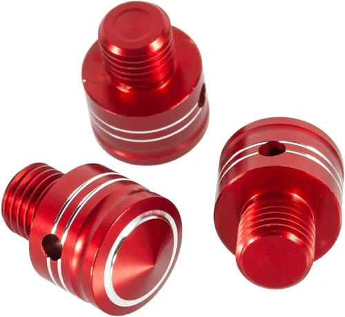 Miniatura 9 de Tornillos para espejo de motocicleta M10x1.25 de aluminio, 3 piezas en 1, juego universal para scooter, Street Bike Motocross, Cafe Racer (negro)