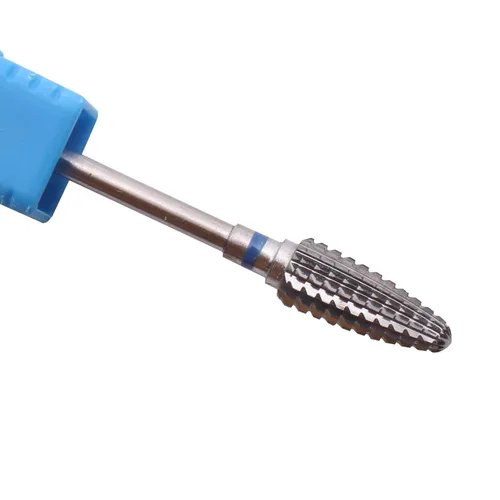 Miniatura 8 de Taladro de uñas de cerámica rosa, lima de grano medio, cono cónico, taladro eléctrico de manicura (0.236 x 0.551 in)