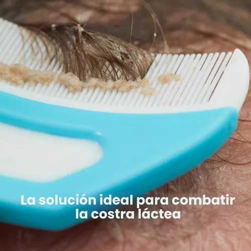 Miniatura 2 de Frida Baby El Sistema de Costra Láctea de 3 Pasos, DermaFrida The FlakeFixer, Esponja, Cepillo, Peine y Soporte de Almacenamiento para Bebés