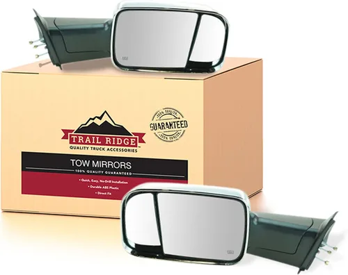 Miniatura 113 de Trail Ridge Juego de espejos de remolque de 2 piezas para el lado del conductor y del pasajero compatible con Ford F-150 FO1320479 FO1321479