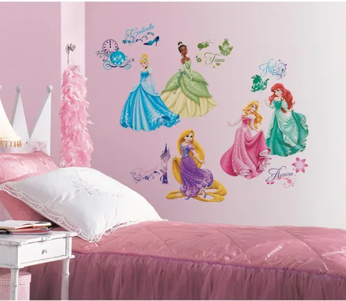 Miniatura 3 de RoomMates Disney Princess Royal Debut - Calcomanías de pared para despegar y pegar, RMK2199SCS