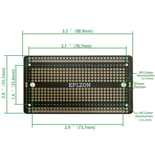 Miniatura 4 de Tablero de pan soldable PCB Placa de circuito impreso chapada en oro para proyectos electrónicos de bricolaje Aplicable a proyectos de soldadura
