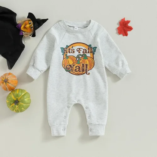 Miniatura 17 de FYBITBO Ropa de bebé niño niña Santa manga larga mono mameluco recién nacido primera Navidad traje de una pieza