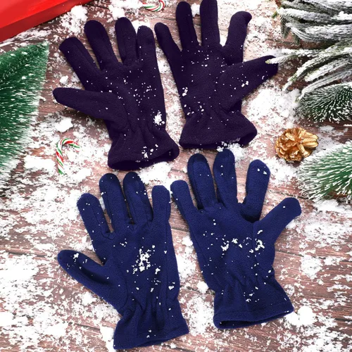 Miniatura 3 de SATINIOR 4 pares de guantes suaves de invierno para esquí, guantes térmicos de forro polar para hombres y mujeres, regalos del día de San Valentín