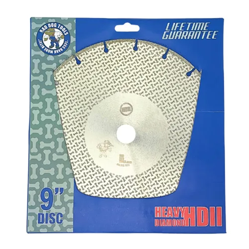 Miniatura 15 de Bad Dog Tools 4.5” Disco de brida Deux (HDII) de diamante para molienda *a ras*, lijado y corte. Uso en hierro, acero, latón, azulejo, piedra