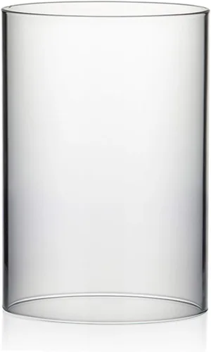 Miniatura 24 de WGVI Funda para portavelas Hurricane, ancho de 2 pulgadas, altura de 12 pulgadas, portavelas cilíndrico de vidrio transparente, tubo de chimenea