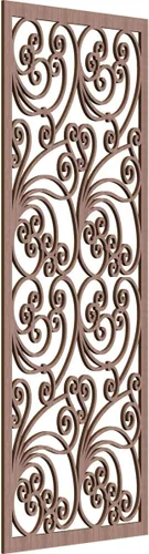 Miniatura 152 de 9 3/8"W x 24 3/8"H x 1/4"T Marilla Decorativos Paneles de Pared de Madera Calado, Abedul
