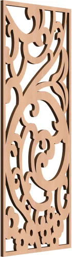 Miniatura 139 de Bridgewater - Paneles de pared decorativos de madera con calado, 9 3/8 pulgadas de ancho x 24 3/8 pulgadas de alto x 1/4 de alto, nogal