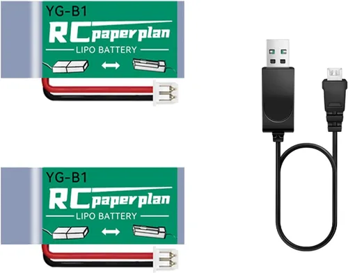 HAWK'S WORK 2 baterías Lipo de 3.7 V, batería recargable de polímero de litio de 150 mAh para helicópteros RC Plane Drone todos los modelos y