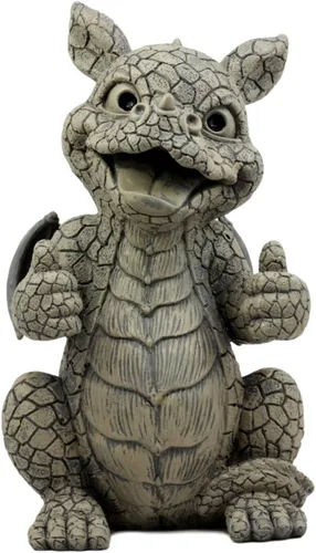 Miniatura 9 de Ebros Gift Mini estatua de dragón Zen Meditación Yoga Namaste en piedra sintética acabado de resina de 5 pulgadas de alto, figura decorativa