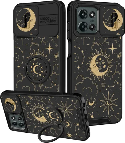 Miniatura 106 de Funermei Funda para Moto G Play 4G 2024 – Funda para teléfono para mujeres y niñas, diseño único de gato y libros, diseño único con funda